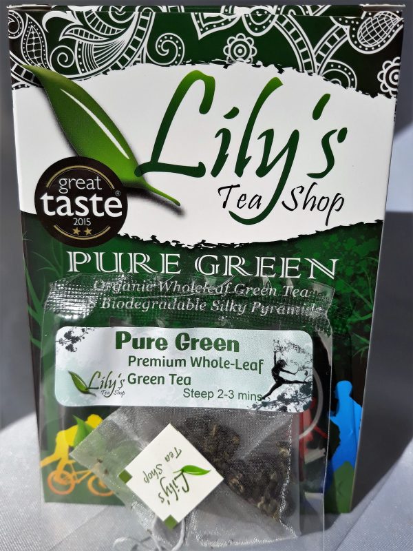 Pure Green Enveloped Pyramid Tea